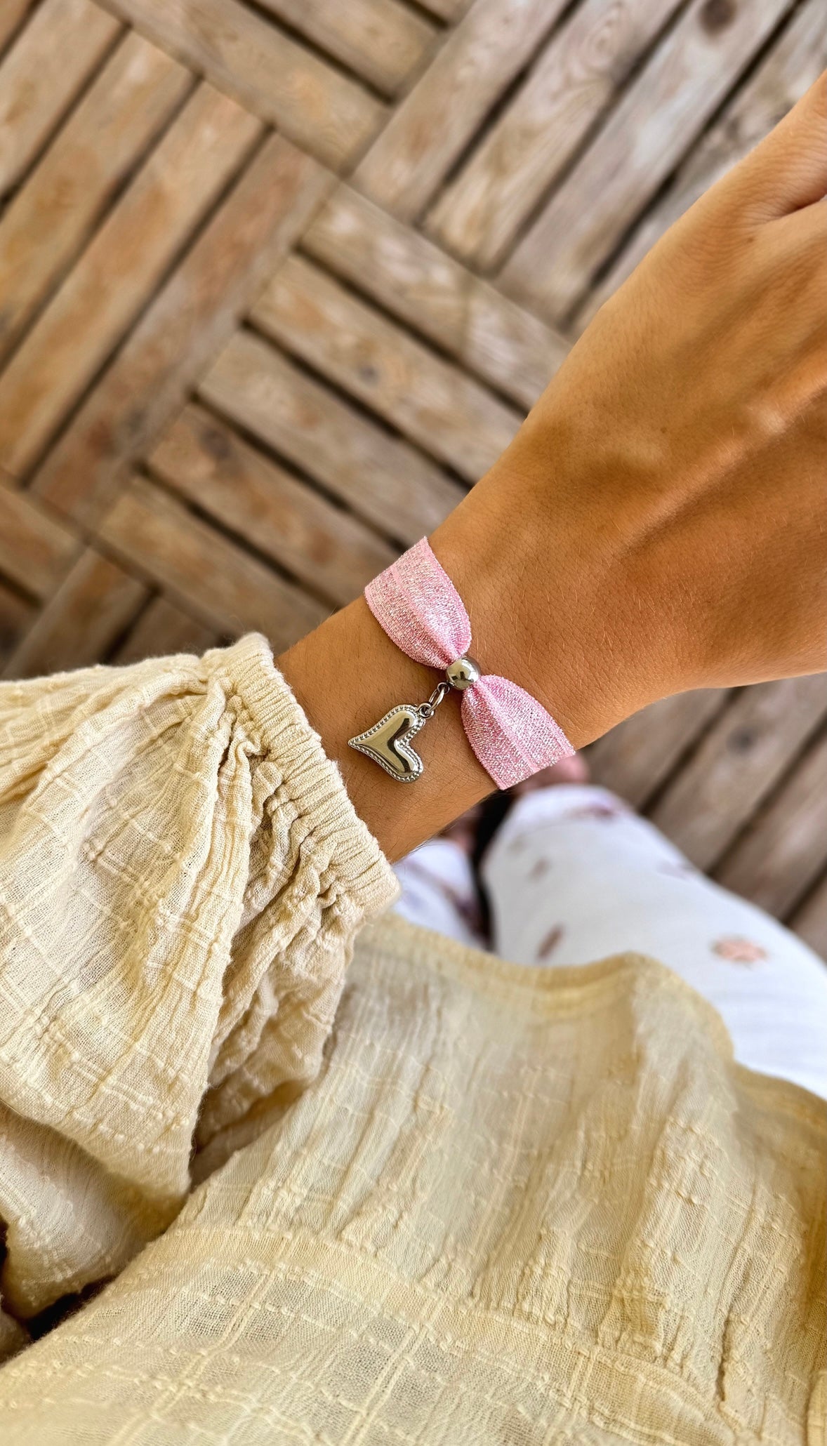 Bracelet AMOR Rose Clair