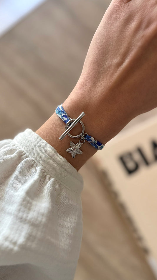 AMY Argenté Bleu/Blanc