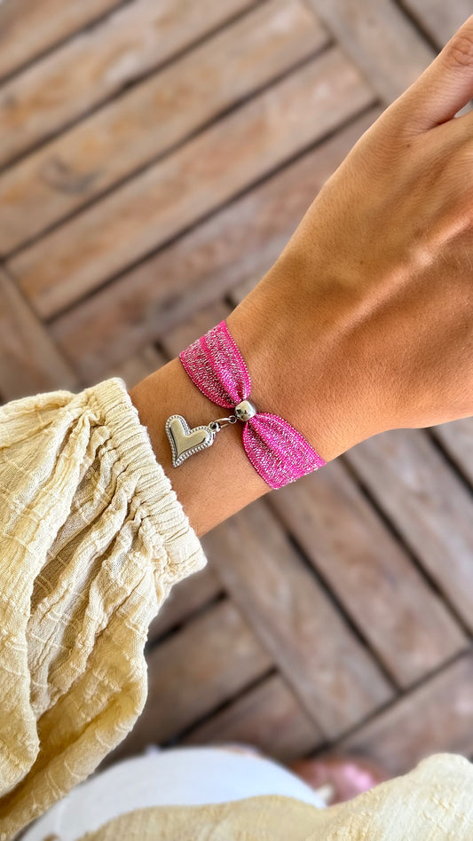 Bracelet AMOR Rose Fushia