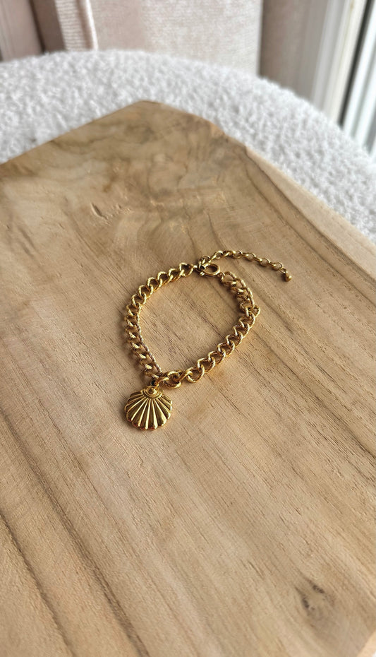 Bracelet Coquillage Doré