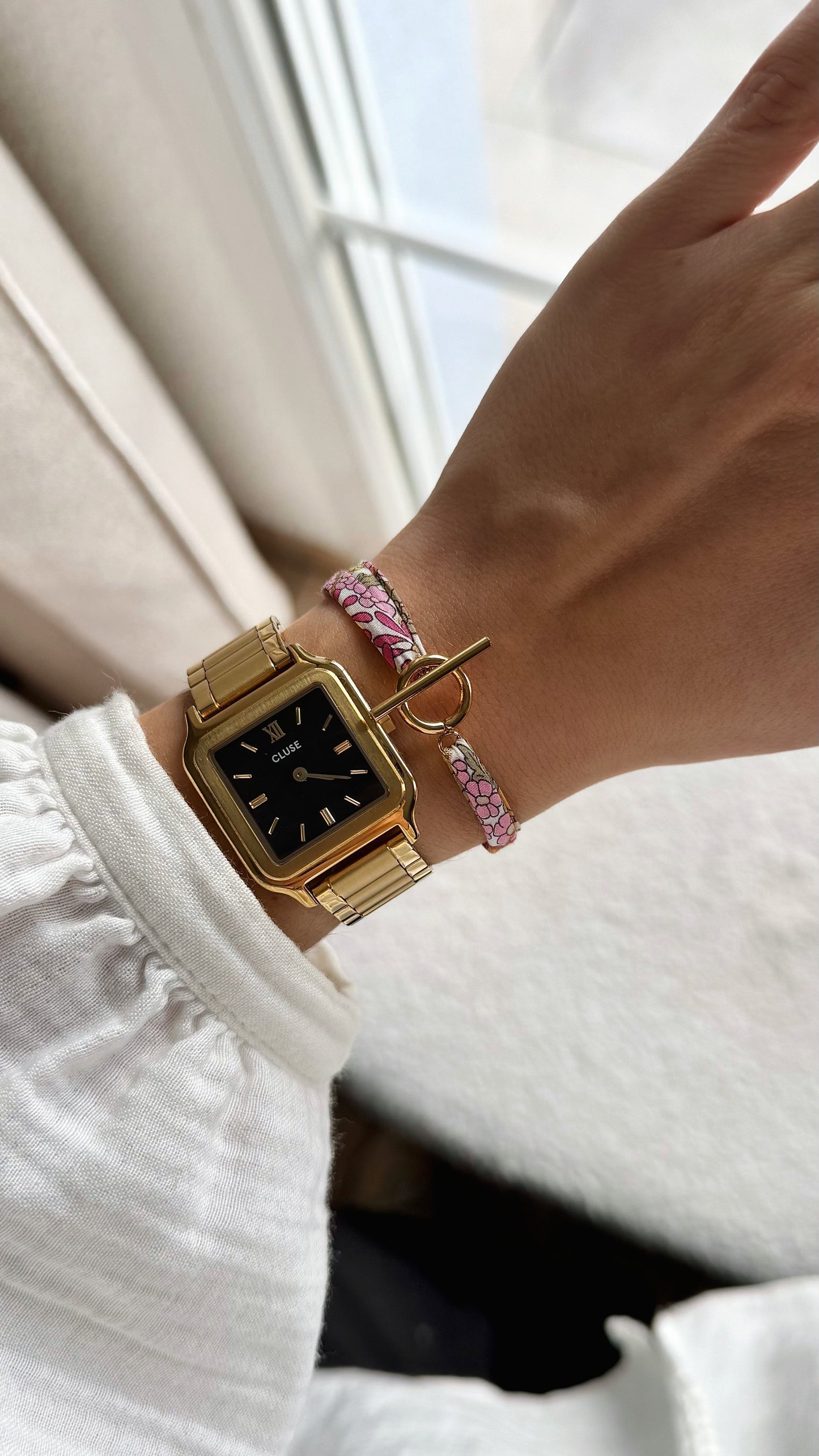 NINA Doré Vert/Rose