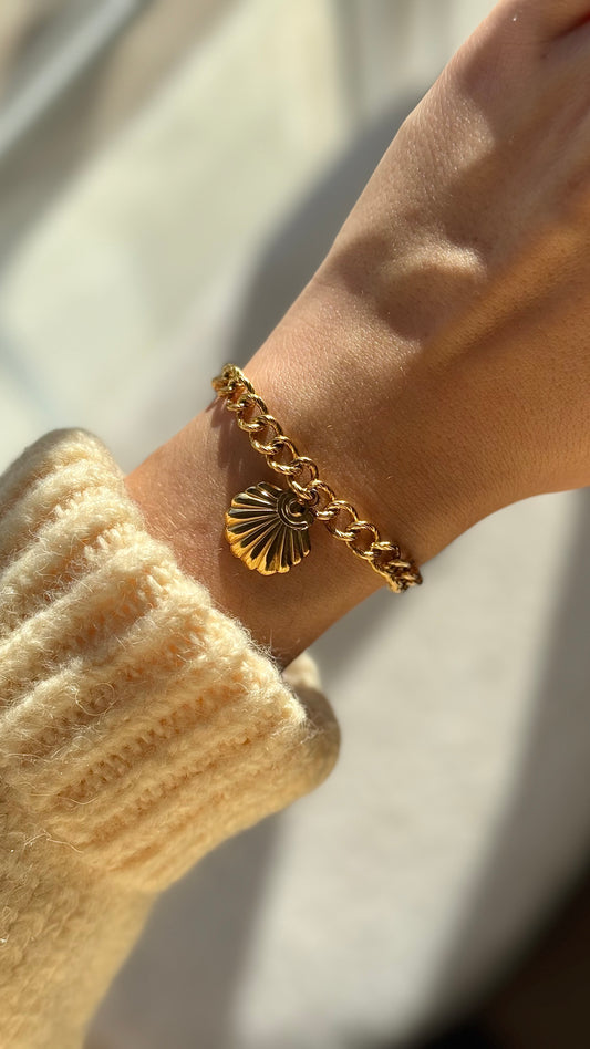 Bracelet Coquillage Doré