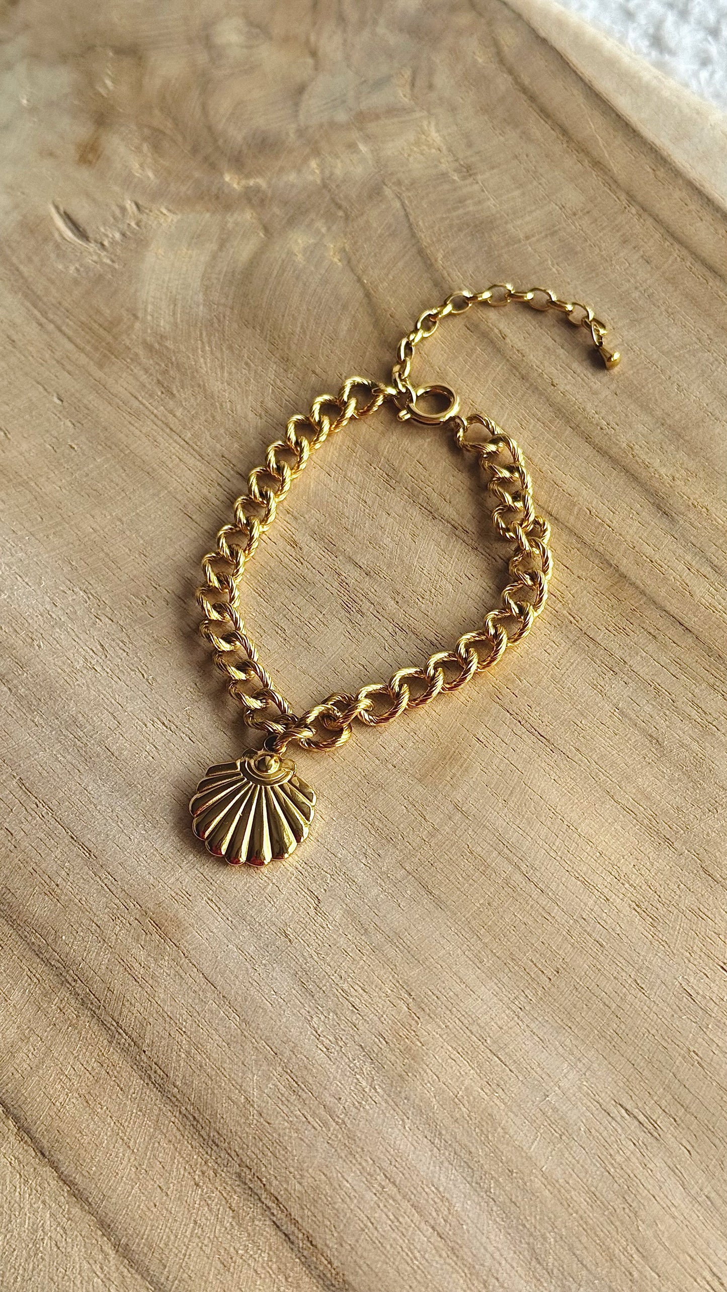 Bracelet Coquillage Doré