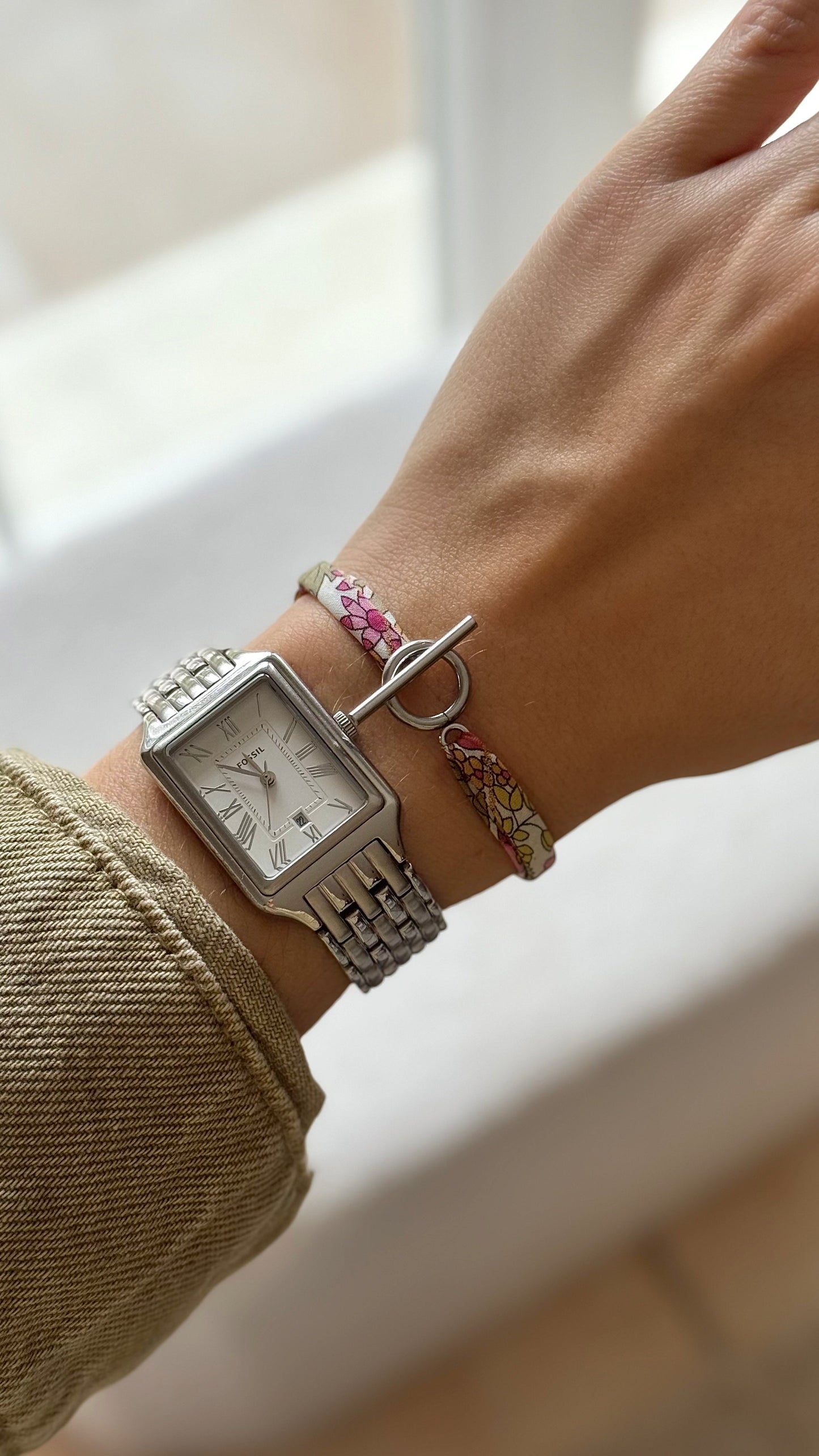 NINA Argenté Vert/Rose