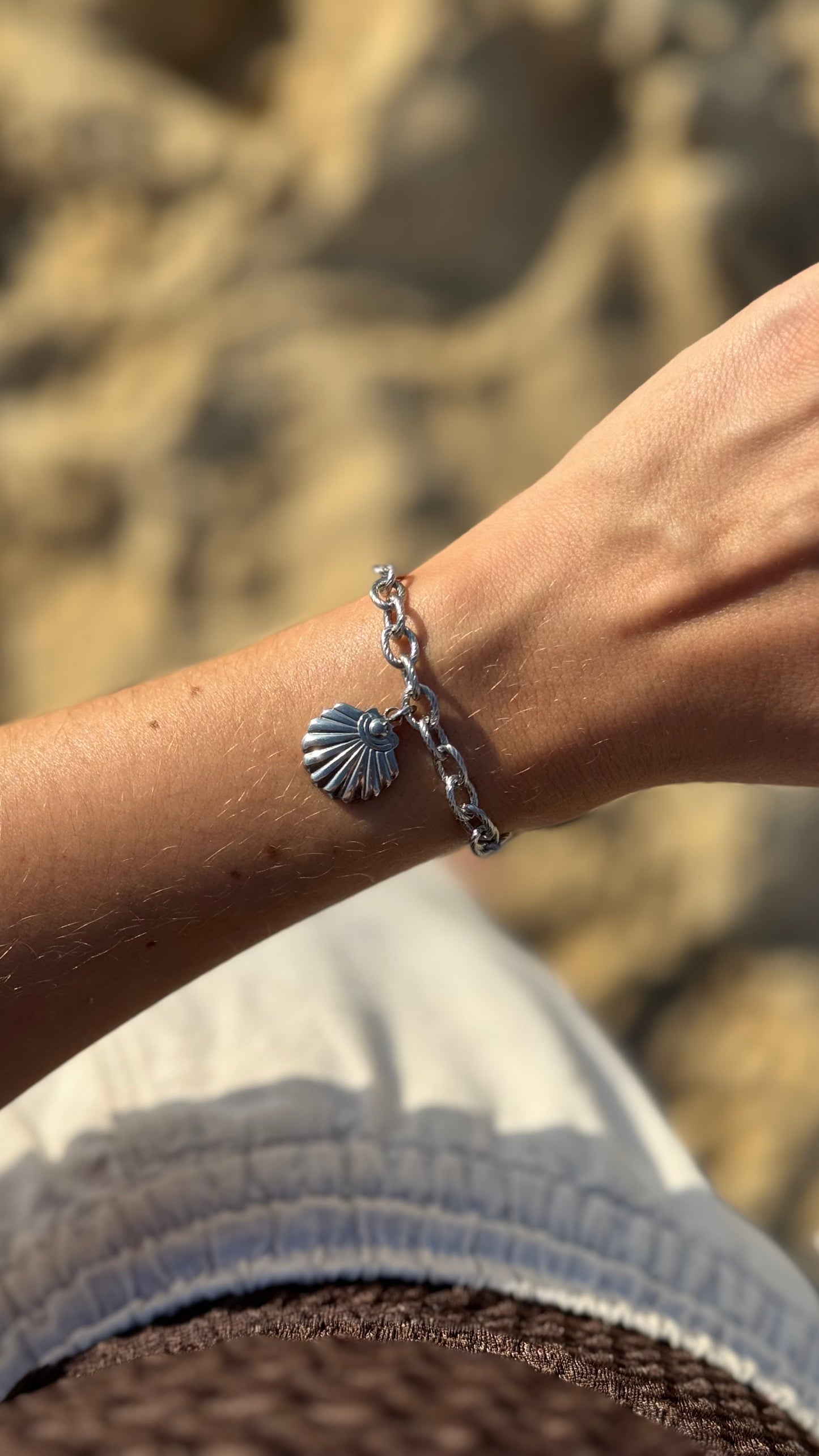 Bracelet Coquillage - Argenté