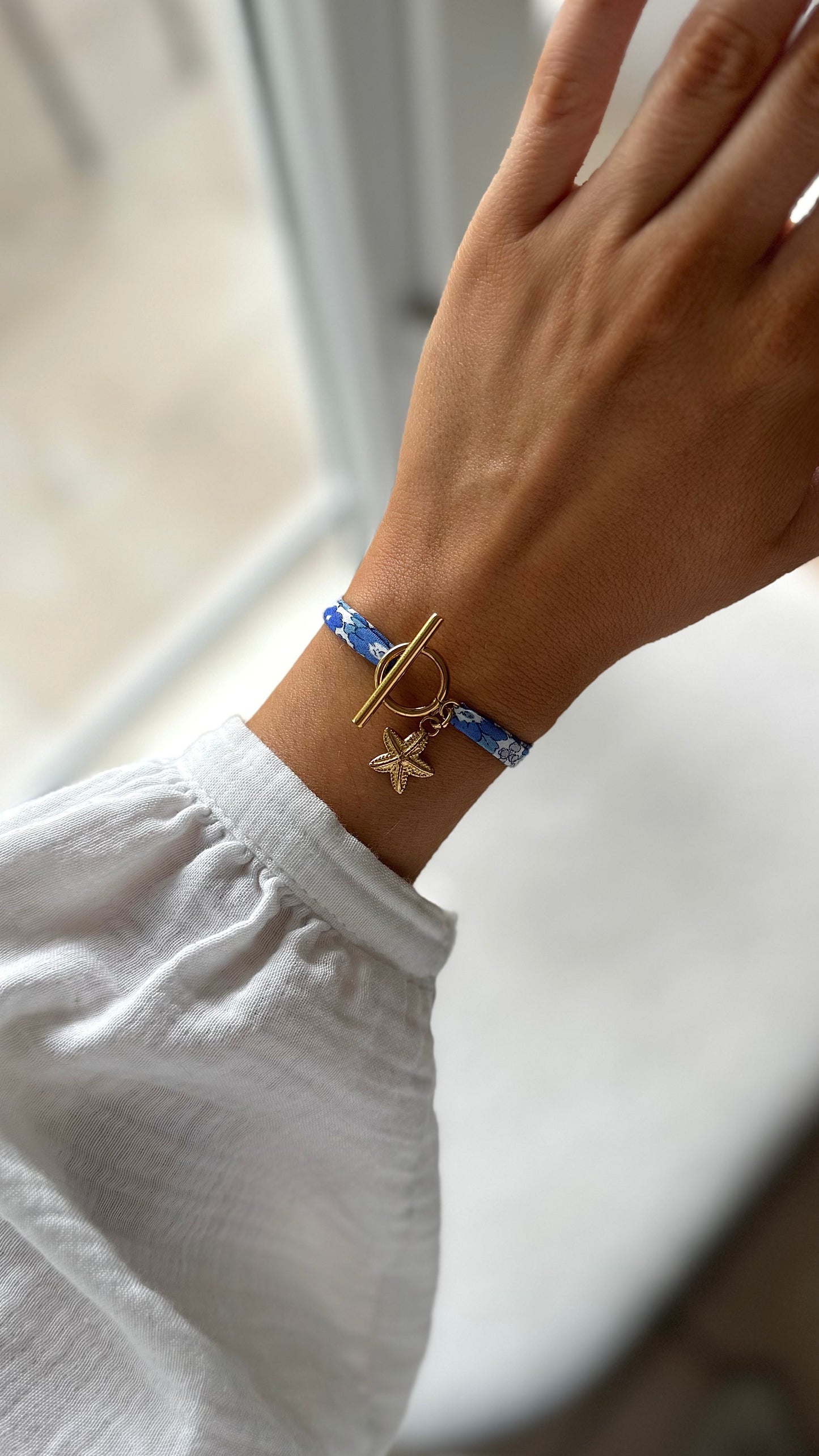 AMY Doré Bleu Blanc