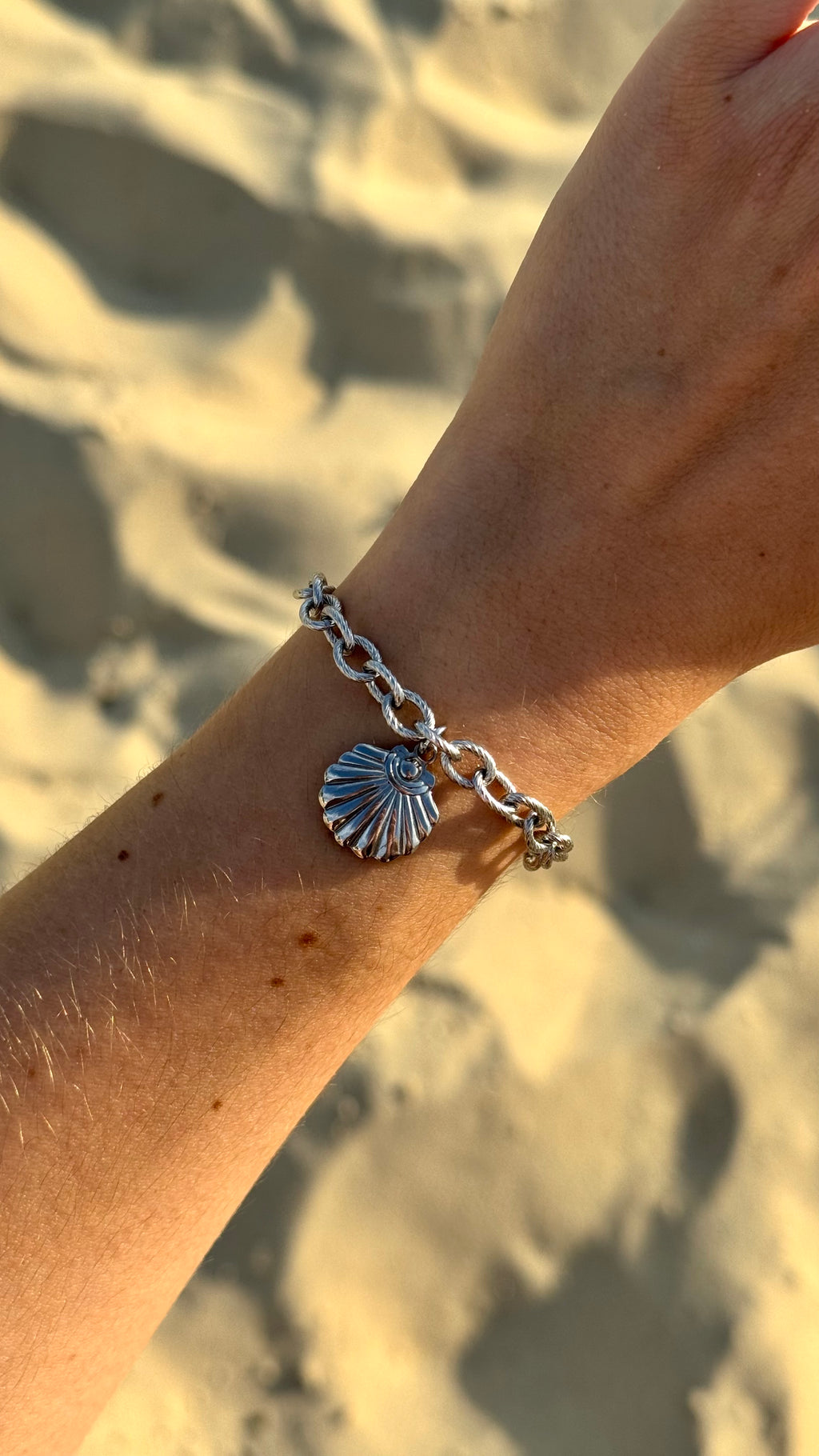 Bracelet Coquillage - Argenté