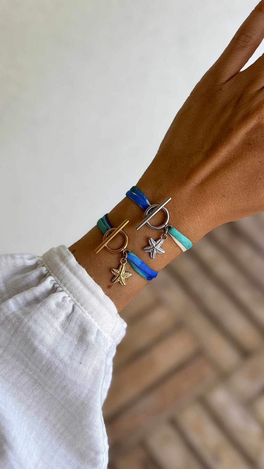 AMY Doré Bleu/Vert