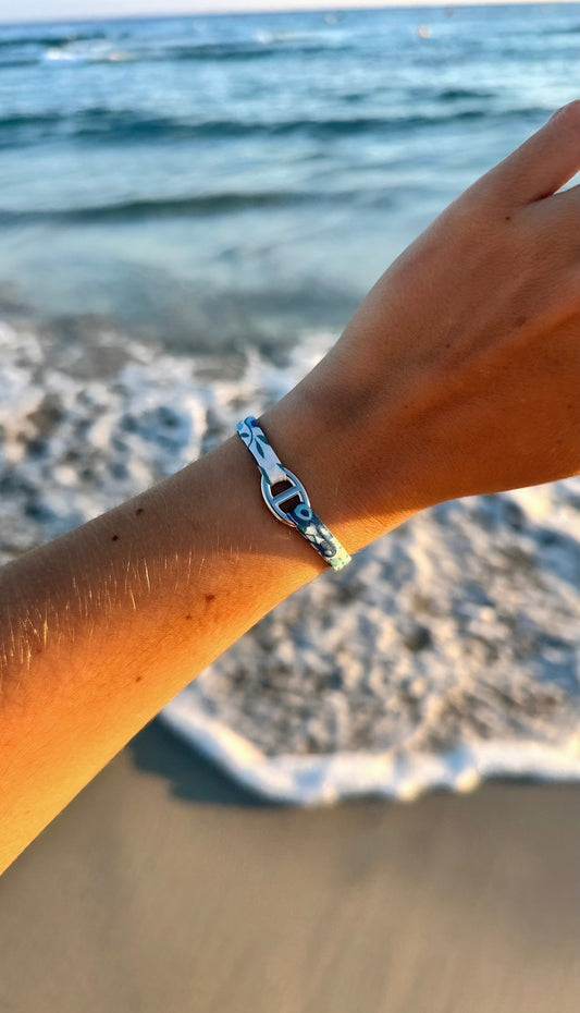 FLAVIE Argenté Bleu Turquoise